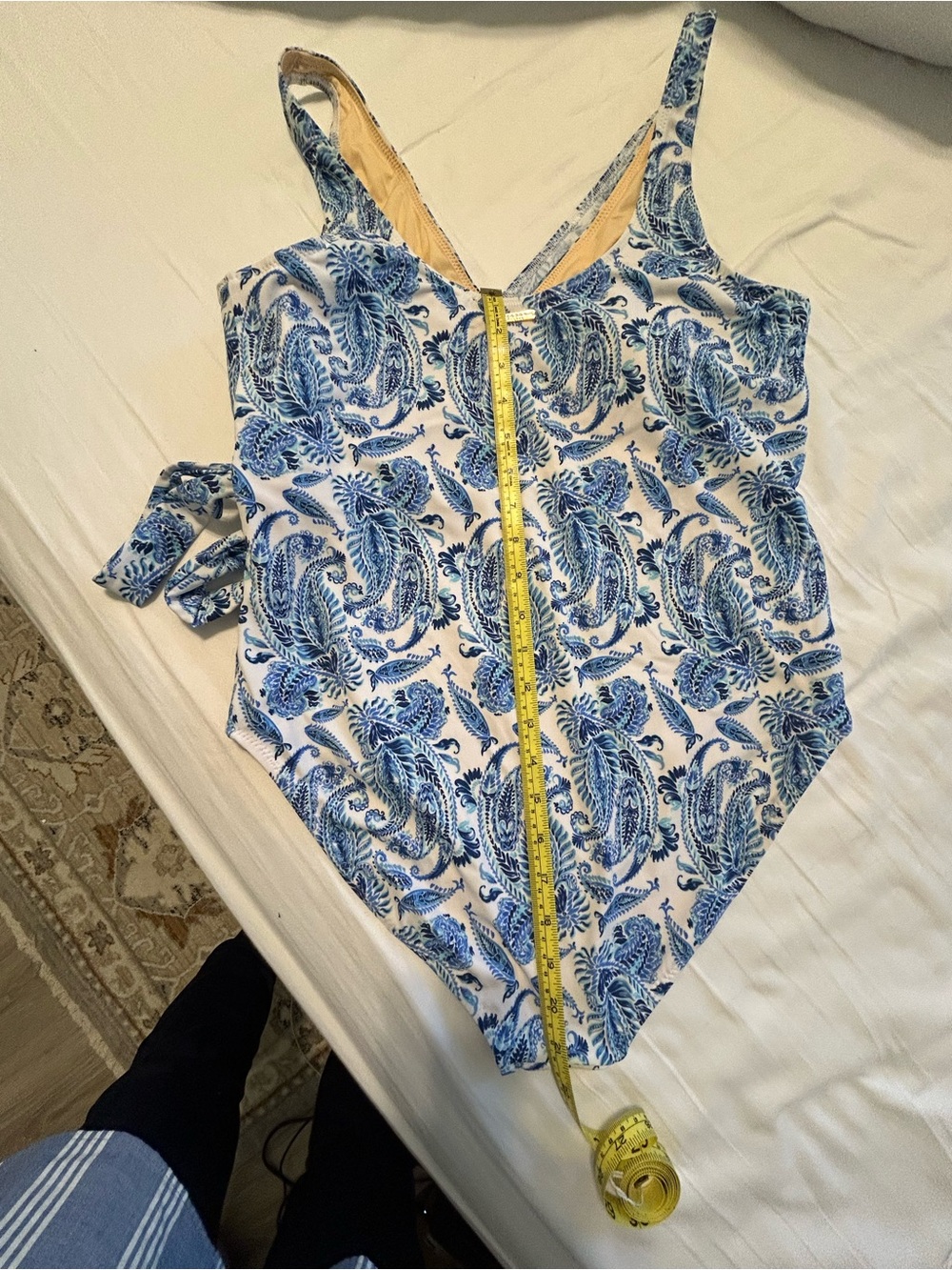 Cabana Life Blue Paisley One-Piece Swimsuit - Picture 7 of 10
